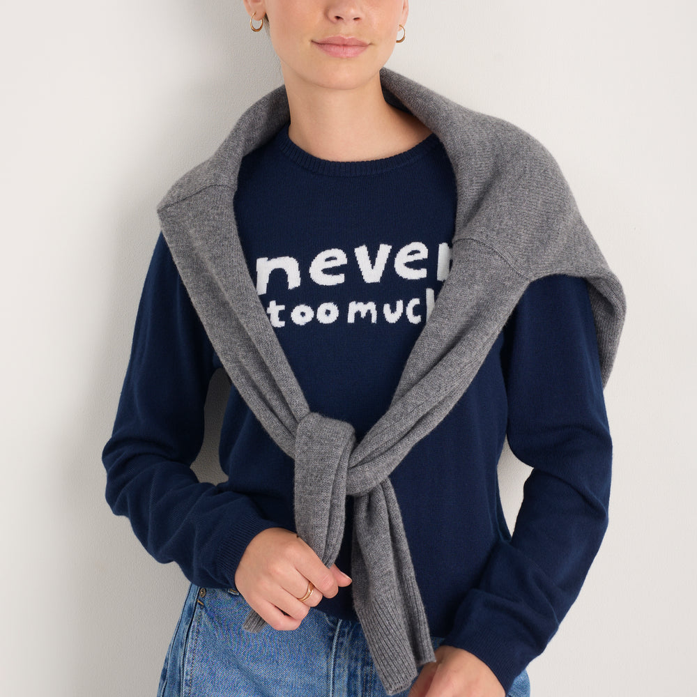 Cath x WYSE Slogan Jumper - Midnight