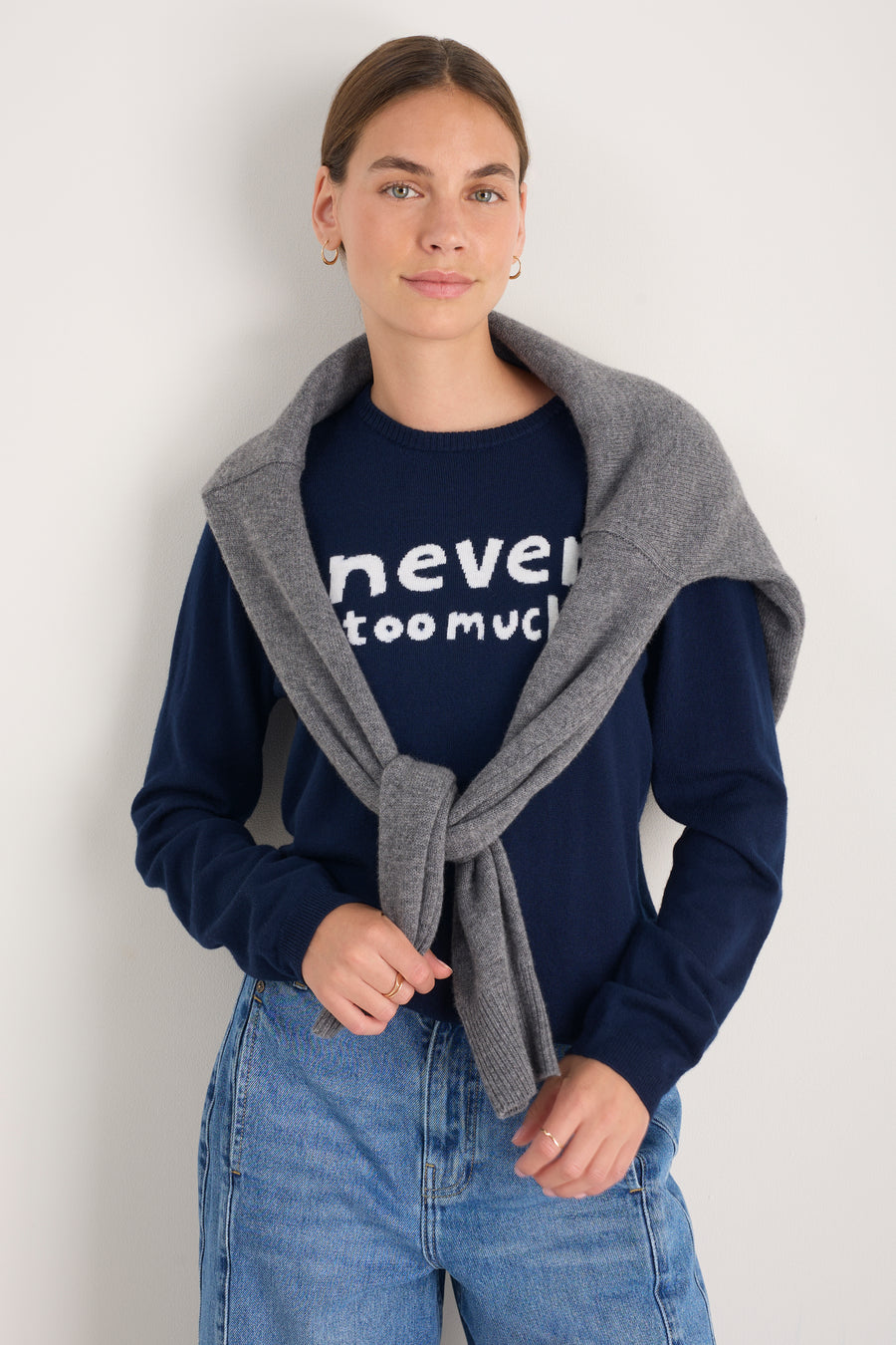 Cath x WYSE Slogan Jumper - Midnight