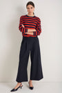 Cath x WYSE Audrey Crop Pleat Trouser - Midnight