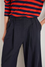 Cath x WYSE Audrey Crop Pleat Trouser - Midnight