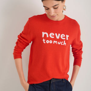 Cath X WYSE Slogan Jumper - Tomato Red