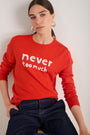 Cath X WYSE Slogan Jumper - Tomato Red