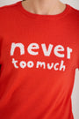 Cath X WYSE Slogan Jumper - Tomato Red