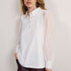 Cath x WYSE Amal Jersey Mix Top - White