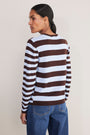 Cath x WYSE Brigitte Jumper - Chocolate/Sky Blue