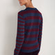Cath x WYSE Brigitte Jumper - Deep Fig/Midnight Metallic Stripe