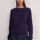 Cath x WYSE Brigitte Jumper - Midnight/Aubergine Stripe