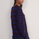Cath x WYSE Brigitte Jumper - Midnight/Aubergine Stripe