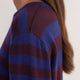 Cath x WYSE Brigitte Jumper - Midnight/Aubergine Stripe