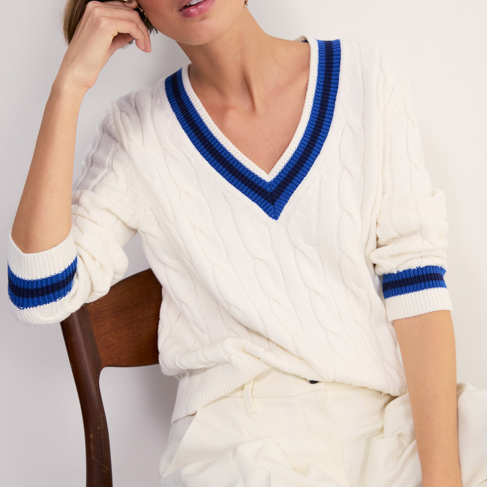 Cath x WYSE Cannes Knit Jumper - Ivory