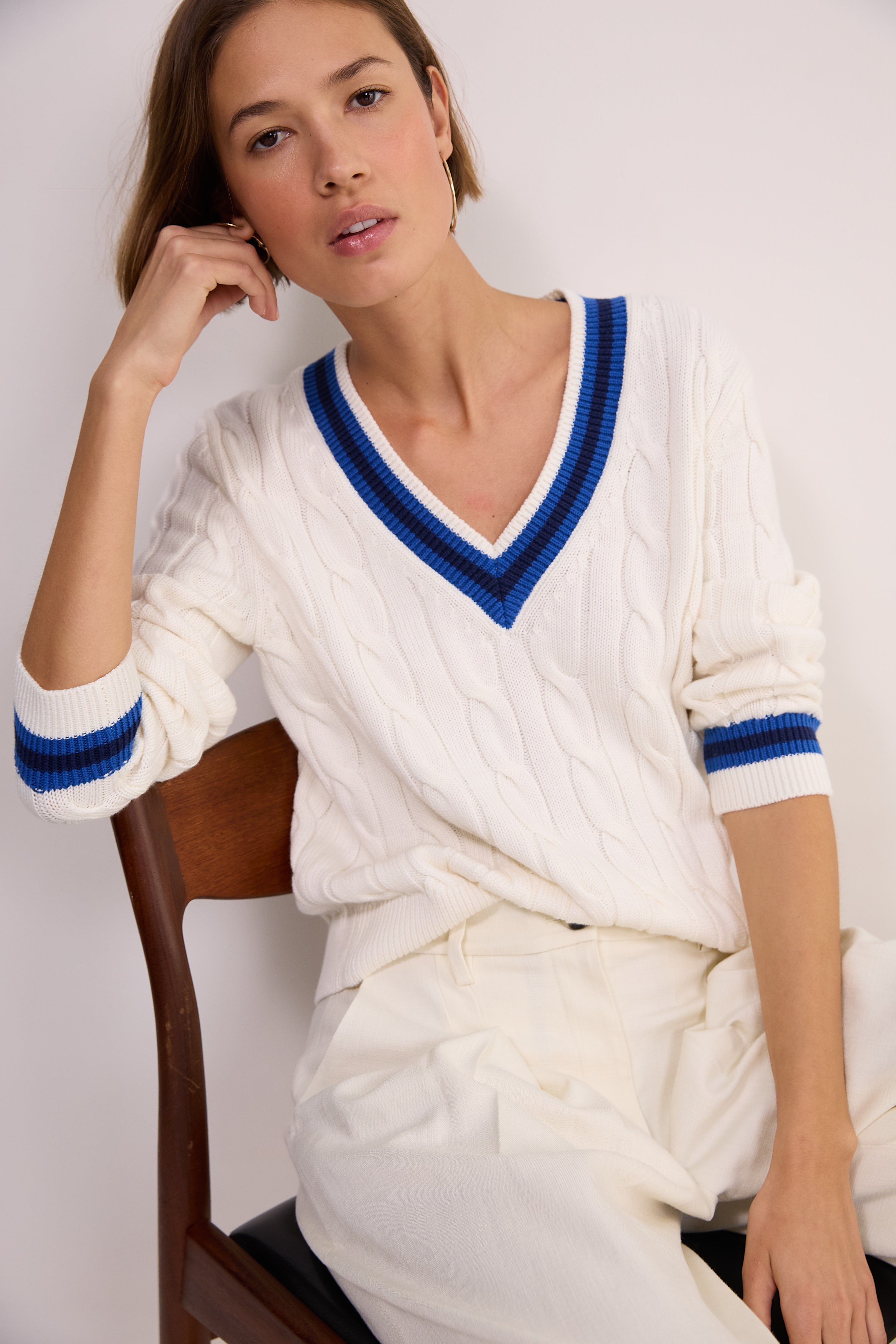 Cath x WYSE Cannes Knit Jumper - Ivory
