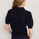 Cath x WYSE Gabrielle Tie Knit Top - Midnight