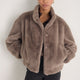 Cath x WYSE Lana Furry Bomber Jacket - Mole