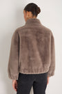 Cath x WYSE Lana Furry Bomber Jacket - Mole