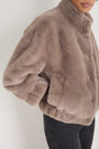 Cath x WYSE Lana Furry Bomber Jacket - Mole