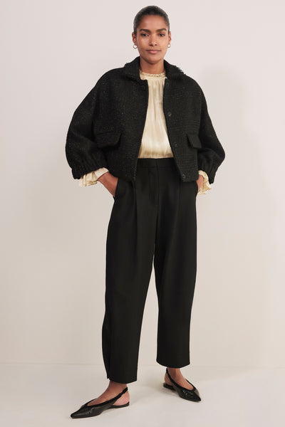 Cath x WYSE Marseille Tweed Jacket - Black Sparkle