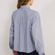 Cath x WYSE Martha Tie Shirt - Cocoa/Blue Stripe