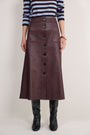 Cath x WYSE Miranda Leather Skirt - Oxblood