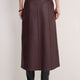 Cath x WYSE Miranda Leather Skirt - Oxblood