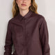 Cath x WYSE Priestly Leather Shirt - Oxblood