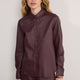 Cath x WYSE Priestly Leather Shirt - Oxblood