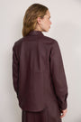 Cath x WYSE Priestly Leather Shirt - Oxblood