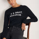 Cath x WYSE Slogan Jumper - Black