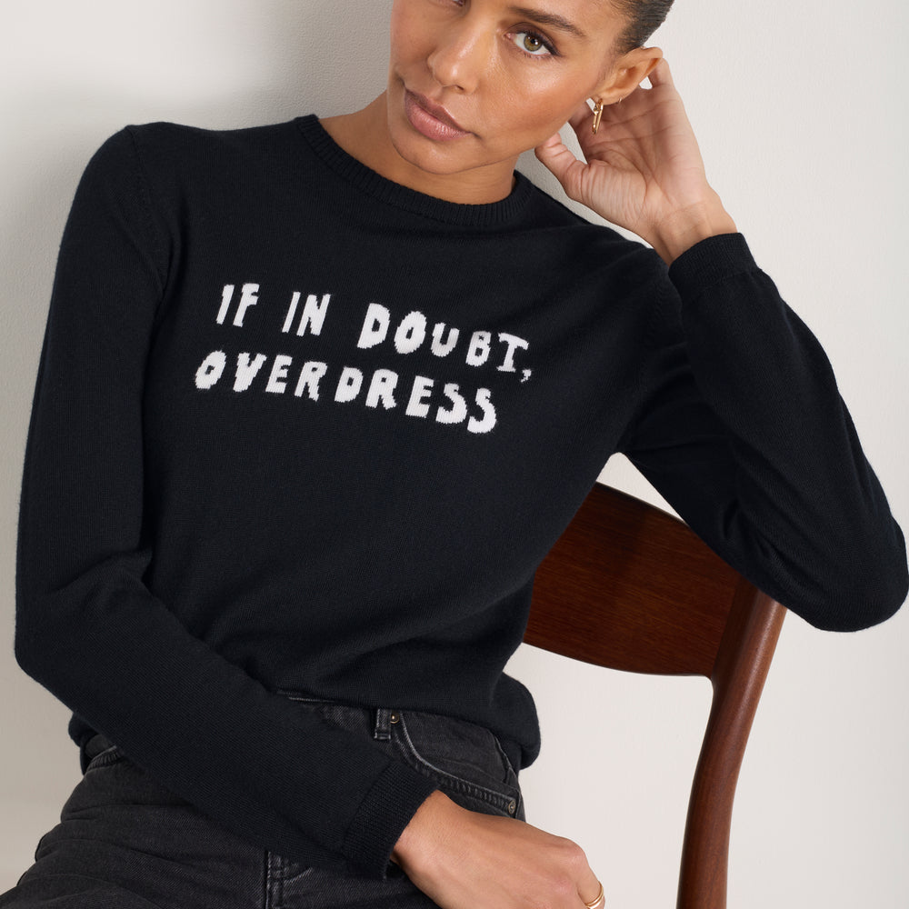 Cath x WYSE Slogan Jumper - Black