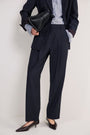 Cath x WYSE Tess Wool Blend Tailored Trouser - Midnight