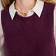 Cath x WYSE Tory Brushed Tank - Aubergine
