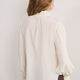 Cath x WYSE Victoria Tie Neck Silk Blouse - Ivory