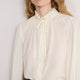Cath x WYSE Victoria Tie Neck Silk Blouse - Ivory