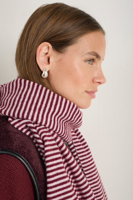 Celina Scarf - Deep Fig/Blossom Pink