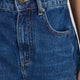 Charlie Curved Pocket Horseshoe Jean - Dark Mid Wash