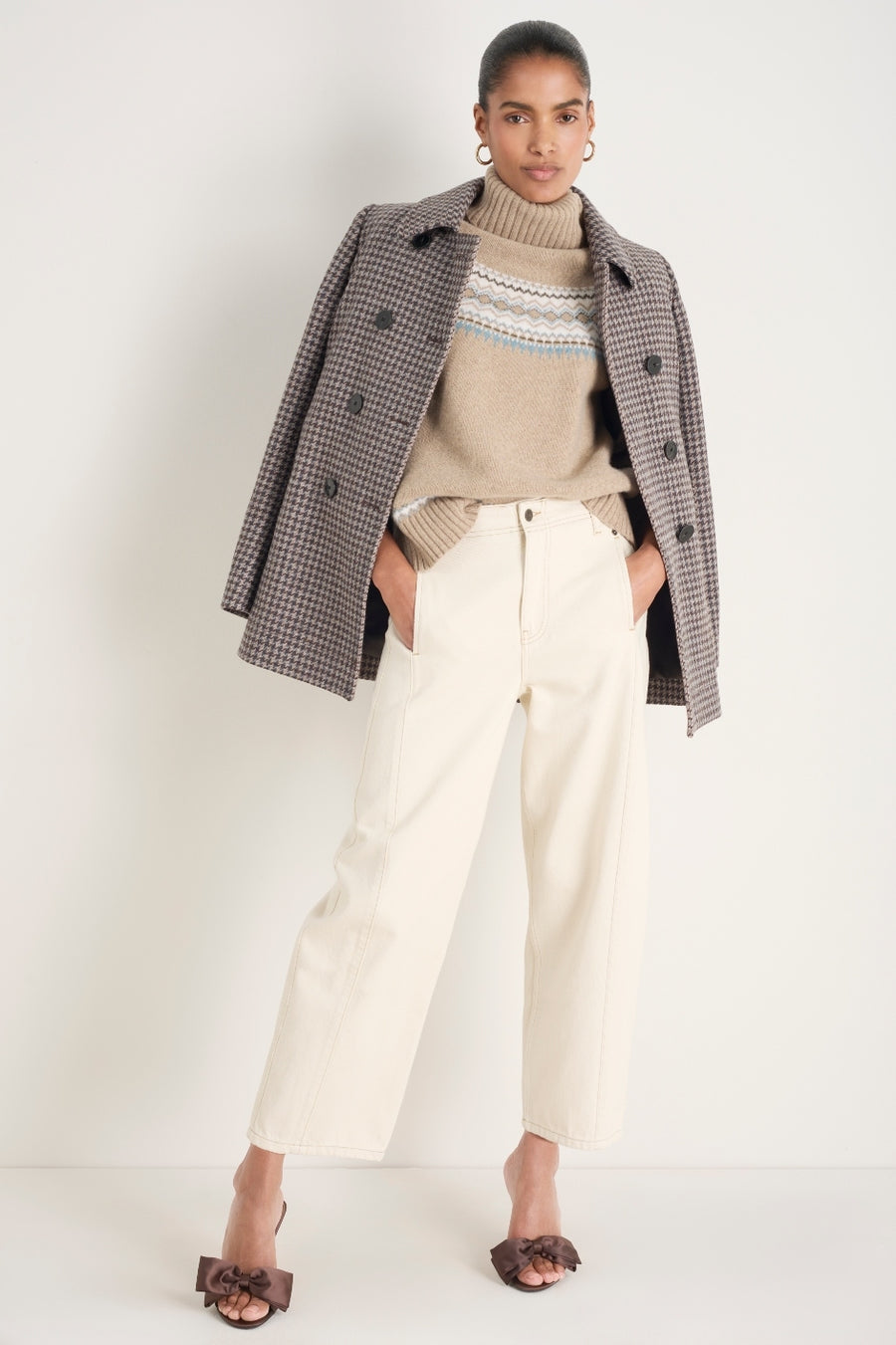 Charlie Horseshoe Jean - Ecru