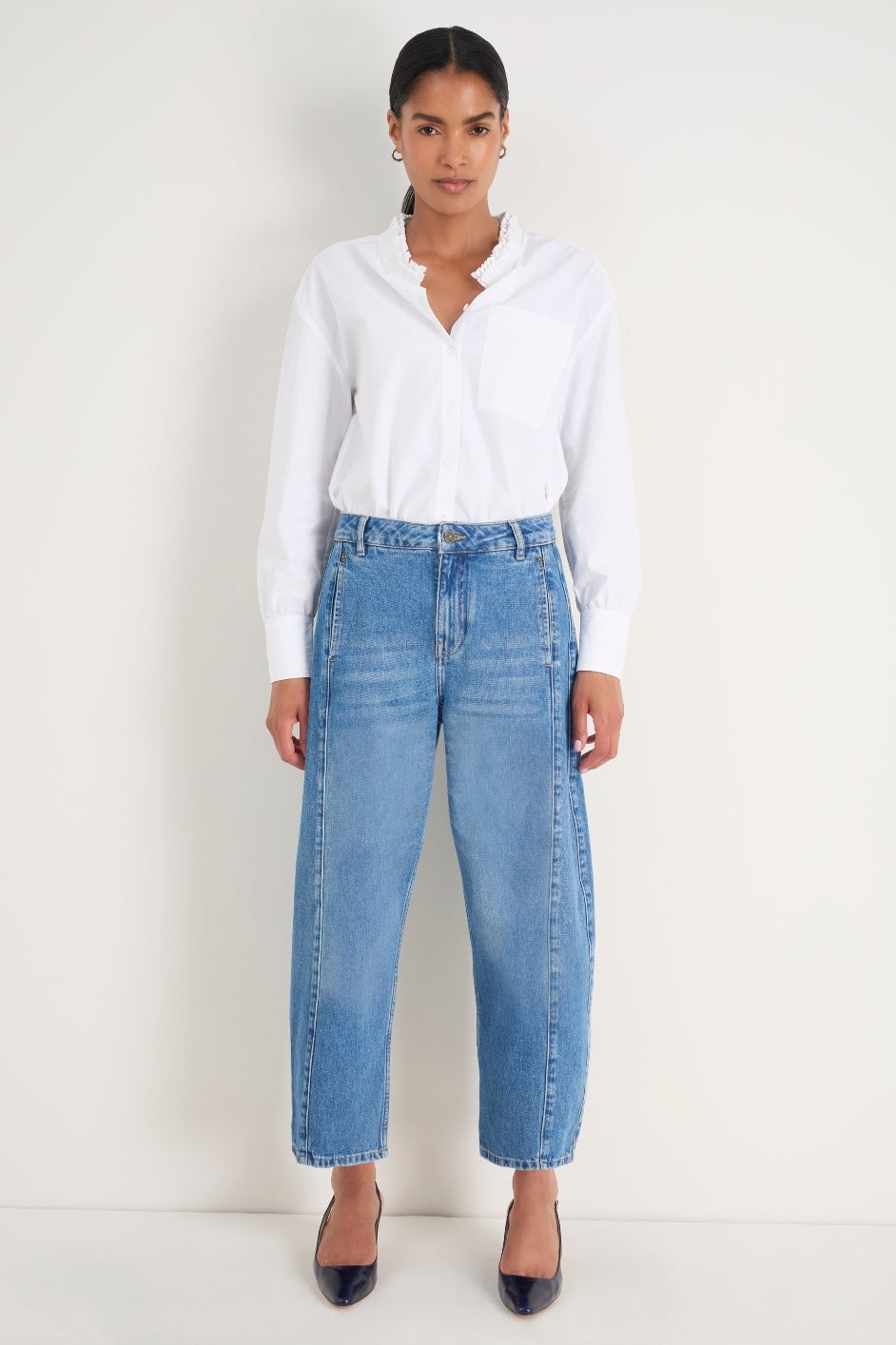 Lula Barrel Jean - Indigo – WYSE London