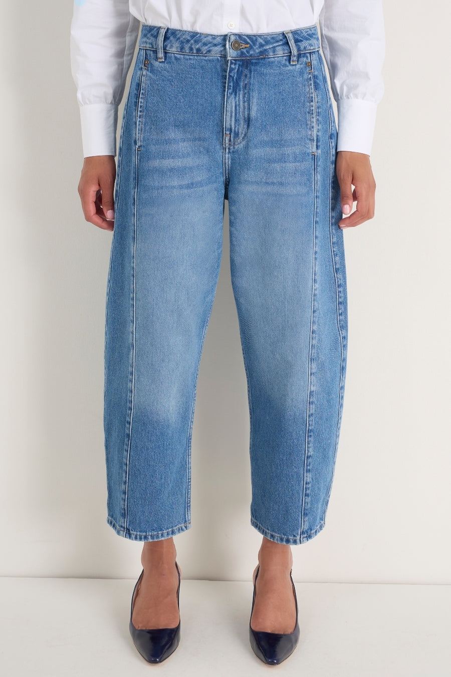 Charlie Horseshoe Jean - Mid Wash