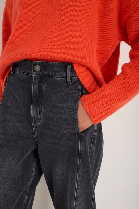 Charlie Horseshoe Jean - Washed Black