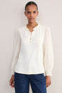 Charlise Long Sleeve Top - Ivory