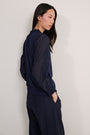 Charlise Long Sleeve Top - Midnight