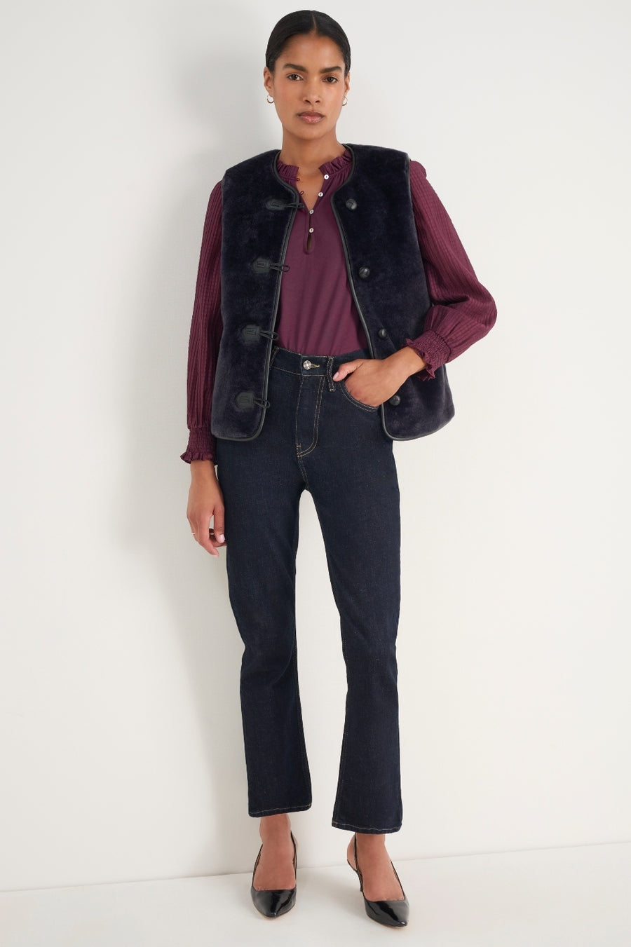 Charlise Top - Deep Fig