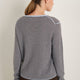 Chrissie Cashmere Jumper - Espresso/Sky Blue Stripe