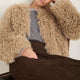 Cameron Shaggy Faux Fur Jacket - Oyster
