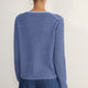 Chrissie Cashmere Jumper - Midnight/Chambray Blue Micro Stripe