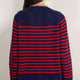 Clemence Jumper - Red/Midnight Stripe