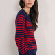 Clemence Jumper - Red/Midnight Stripe