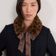 Leah Faux Fur Collar - Leopard