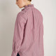 Clemmy Classic Shirt - Deep Fig/Raspberry Pink Stripe