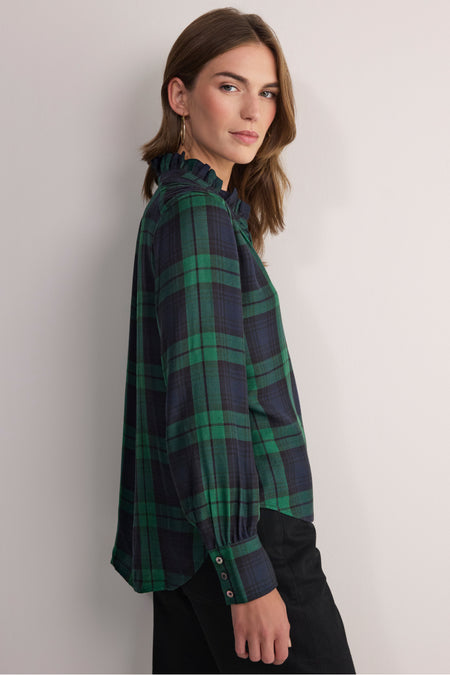 Clemmy Classic Shirt - Midnight/Forest Check