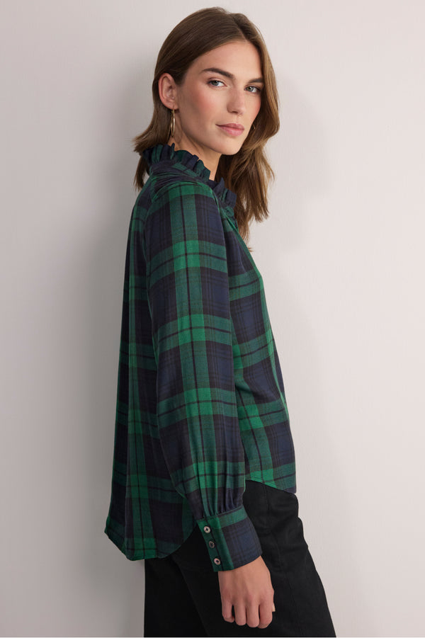 Clemmy Classic Shirt - Midnight/Forest Check